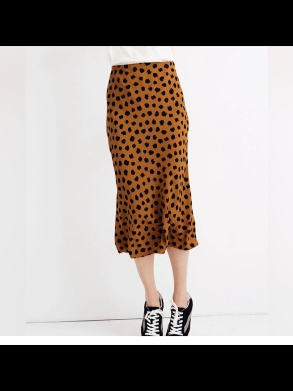 Madewell Abstract Animal Print  Midi Skirt
